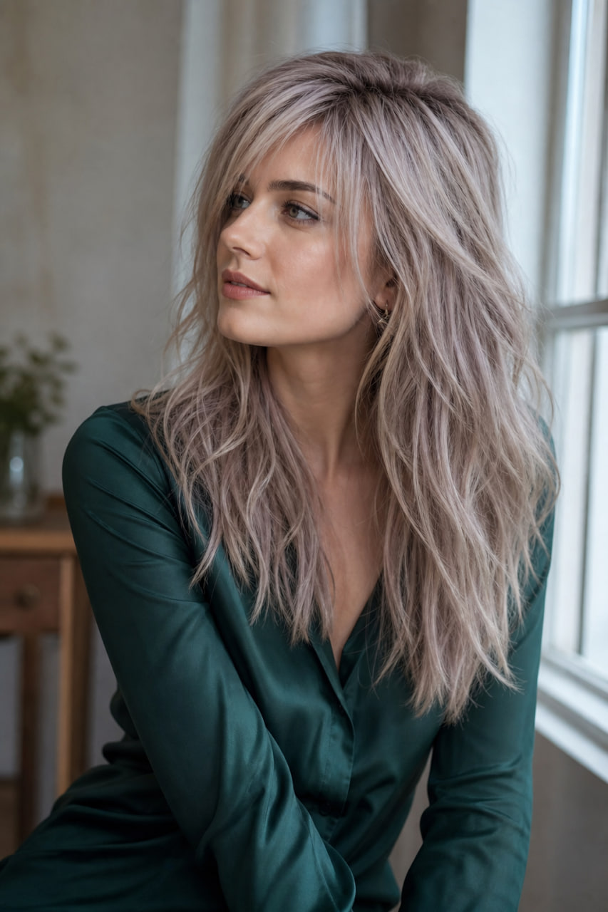 Мия Грей в деловом образе Roman Grey